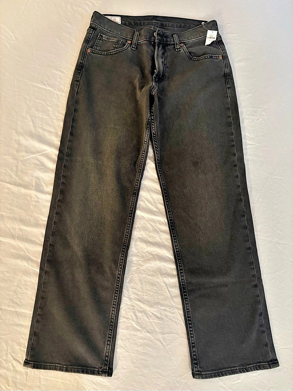 GAP 90s Loose Mid Rise Jeans Washed Black Baggy Straight Leg Size 26/2P NWT